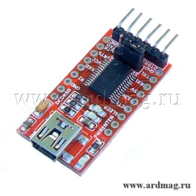 Конвертер USB-UART на чипе FT232RL, 3.3/5В