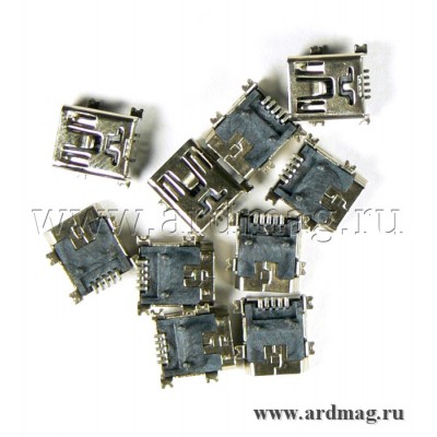 Разъем Mini-USB для поверхностного монтажа