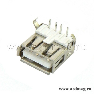 Разъем USB-A для монтажа на плату