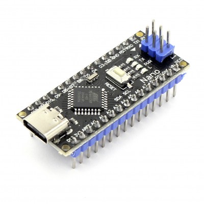 Arduino Nano V3.0, Type-C (гребенка припаяна)